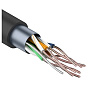 Кабель сетевой FTP 4PR 24AWG CAT5e+2х0.75мм²., 200м., черный, с питанием OUTDOOR REXANT, 1м. 88_88_61664