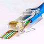 Коннектор RJ-45 (8p8c) cat.5e со сквозным отверстием EZNetko plug (8h8c) cat.5e неэкранированный 88_88_40057