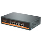 PoE коммутатор HiPOE 4 порта F042-02 (4PoE+2Uplink, 100Мб/с, бюджет PoE 55Вт, WATCHDOG, трасса до 250м.) 88_88_49803