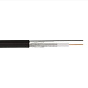 Кабель коаксиальный RG-6 CCS/48AL PE с подвесом 1,2мм Pacifix Norway черный, 1м. (бухта 200м) 88_88_48074