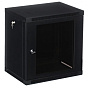 Настенный шкаф 19", 12U черный С126045BWTWOF-RU (Ш 600мм, Г 450мм, без вент. стеклянная дверь) 88_88_49357