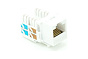 Модуль-вставка NETLAN типа Keystone, Кат.5e (Класс D), 100МГц, RJ45/8P8C, 110/KRONE, T568A/B, неэкранированный, белый, уп-ка 10шт. (EC-UKJ-UD2-WT-10) 88_88_72582