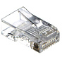 Коннектор RJ-45 (8p8c) cat.5e со сквозным отверстием EZNetko plug (8h8c) cat.5e неэкранированный 88_88_40058