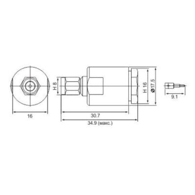 Разъем S-112-5D SMA-male на кабель 5D-FB 2