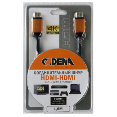 CADENA Кабель HDMI v.2.0. 1.5м