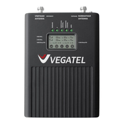 Репитер VEGATEL VT2-1800/3G (LED) работает одновременно в двух частотных диапазонах 1800 МГц и 2000 МГц в сотовых сетях следующих стандартов: GSM-1800 (2G), LTE-1800 (4G) и UMTS-2100 (3G), LTE-2100 (4G). Он выполнен в надежном и элегантно-черном металлическом корпусе. Имеет автоматическую и ручную регулировки усиления в обоих диапазонах, защиту от перегрузки и интуитивно понятную индикацию. Выходная мощность этого репитера (до 20 дБм) позволяет обеспечить усиление сотового сигнала на объектах различного типа: квартиры, деревянные дома, коттеджи, офисы, промышленные объекты, подземные паркинги и др. Дальность действия этого репитера составляет до 600 м2*. Для определения частот вашего сотового оператора и правильного подбора оборудования рекомендуем установить бесплатное приложение для Android «VEGATEL: Сотовые вышки».