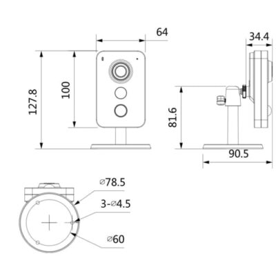 EZ-IPC-C1B40P-W видеокамера IP