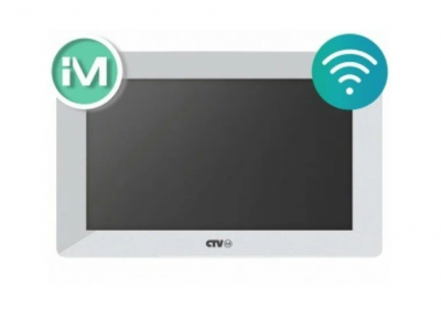 Монитор видеодомофона CTV-iM740W Cloud 7 W белый